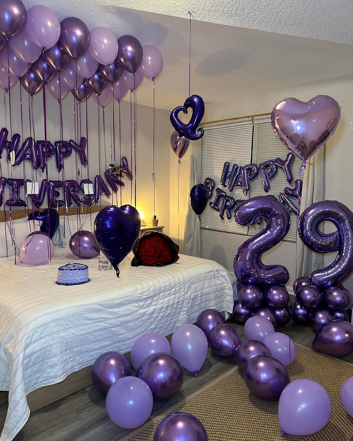 Number 9 Balloon by Purple | 40-Inch Giant Foil Balloon for 9th Birthday Party Decorations