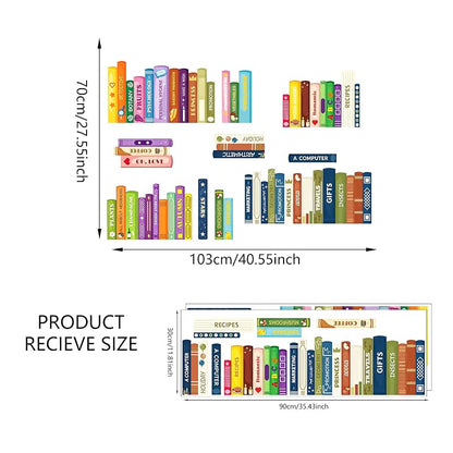 Books Wall Decals - Bookshelf Decal Variation of THIS Listing