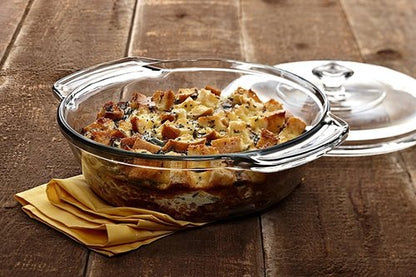Anchor Hocking 2 Quart Glass Casserole Dish - Durable & Versatile | Clear Design