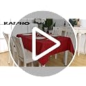 Red Rectangle Waterproof Tablecloth 60x120 Inch - 2 Pack