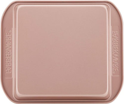 Farberware Nonstick Bakeware - 9 Inch Square Cake Pan in Vibrant Red for Effortless Baking