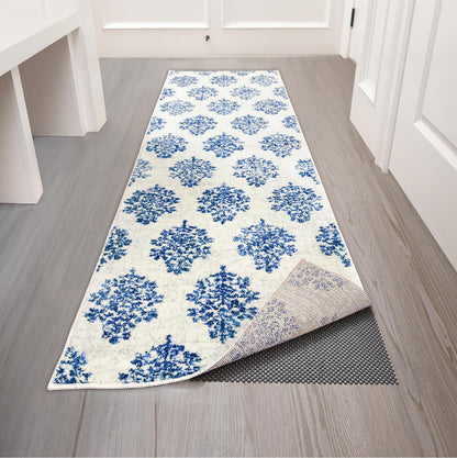 Veken Rug Pad Gripper - Non-Slip 2x6 Ft Thick Dark Grey Mat for Hardwood & Tile Floors