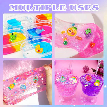 Skiennix Slime Making Supplies Kit - 175 Pack of Charms & Foam Balls for Creative Slime Fun