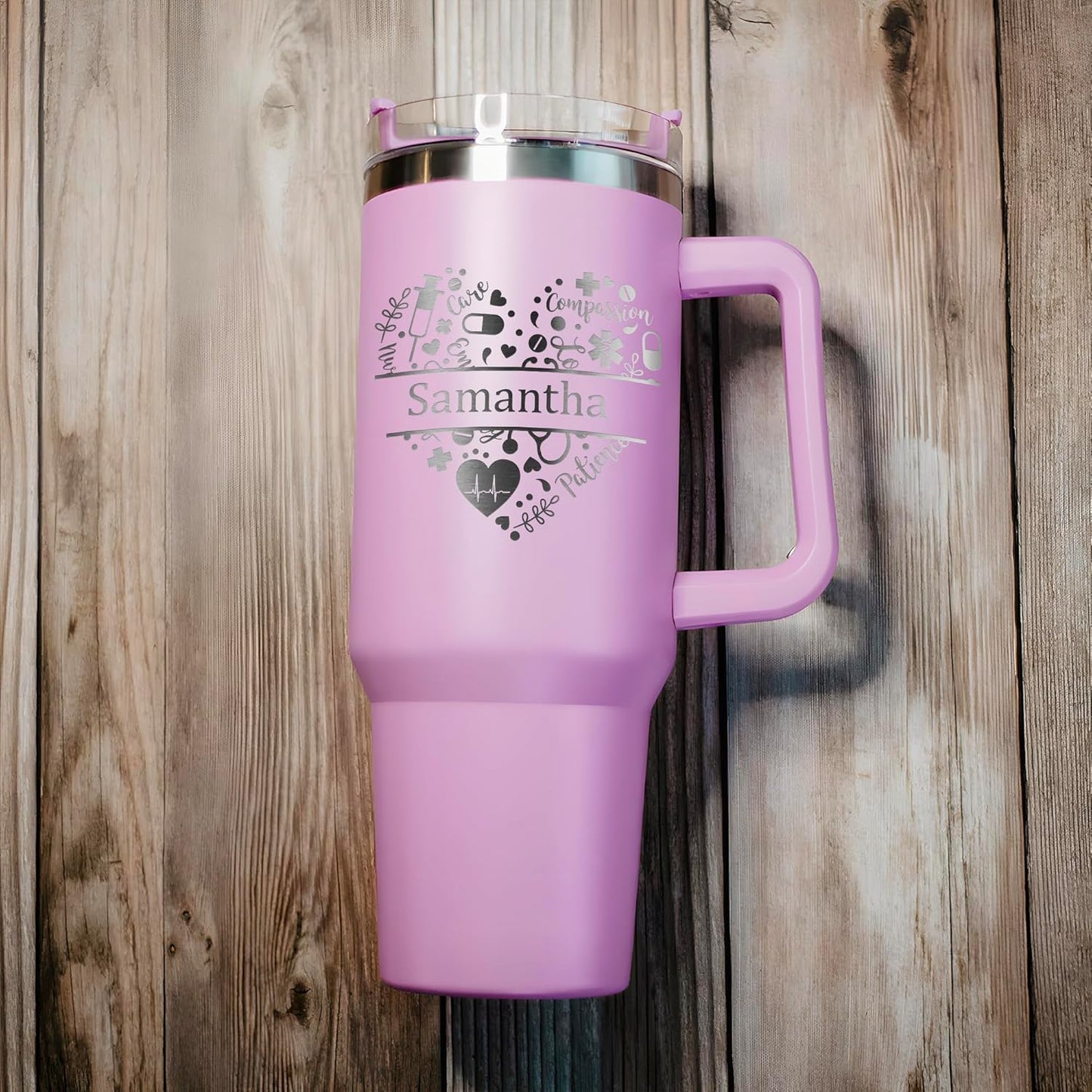 Personalized PA 40oz Tumbler - Stainless Steel with Handle | Perfect Physician Assistant Gift