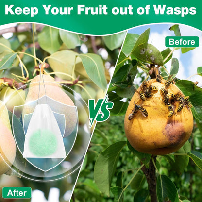 Skiennix Natural Wasp & Bee Repellent - Peppermint Oil Formula | 12 Pack, Safe for Pets & Humans