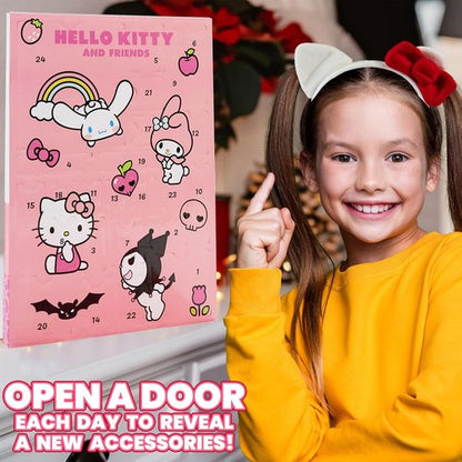 Hello Kitty | Sanrio Advent Calendar 2025 - Color Your Own Figurines & 24 Kawaii Accessories for Girls