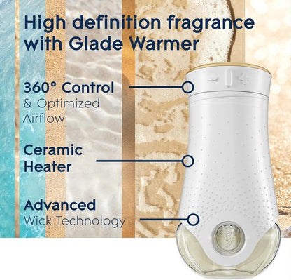 Glade PlugIns Refills Air Freshener - Aqua Waves Scented Essential Oils, 6.7 Fl Oz, 10 Count (Pack of 2)