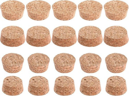 10 Pcs Tapered Cork Plugs, 1.5 to 1.9 Inch Diameter Cork Lids 2 Sizes Large Wooden Stoppers for Bar, Restaurant, Wine and Beer Making Craft, Jars, DIY Crafts, Bottles Ornaments