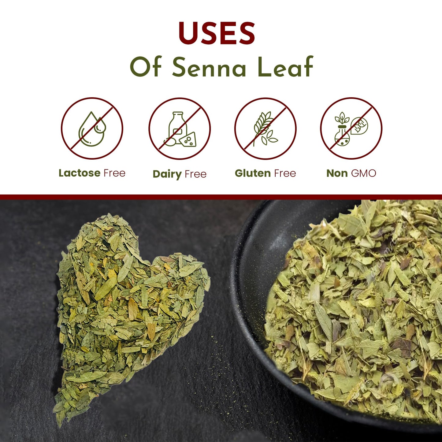 Organic Way Senna Leaf Cut & Sifted (Cassia angustifolia) - Herbal Tea | Kosher & USDA Certified | Vegan, Non-GMO & Gluten Free | Tested for Heavy Metal | 100% Raw from India (1LBS / 16Oz.)