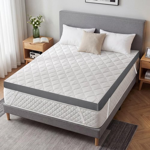 Extra Firm Mattress Topper Twin XL, 3 Inch High-Density Foam Mattress Pad, Pain Relieving Bed Topper for Extra Support, Washable Cover with Anti-Slip Straps, CertiPUR-US Oeko-Tex Certified, 80" x 38"