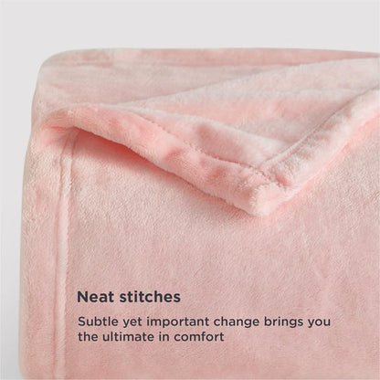 Bedsure Fleece Blanket - Soft, Lightweight Plush Twin XL Blanket in Pink | Cozy for Bed, Sofa, Travel (66" x 90")