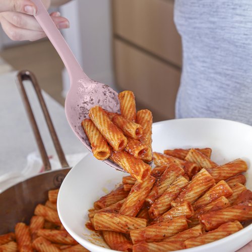 GIR: Get It Right - 5 Piece Essentials All Purpose Set - Ladle, Spatula, Flip, Spoon & Spoonula, Non-stick, Heat Resistant, Dishwasher Safe, Kitchen Utensils, Baking Supplies - Rose