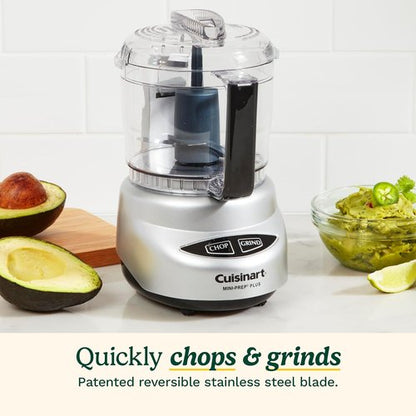 Cuisinart Mini-Prep Plus Food Processor - 24-Ounce Bowl for Chopping Herbs, Vegetables & Cheese | White