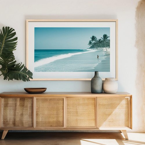 LaVie Home 24x36 Picture Frame for Wall Display, 24x36 Oak Picture Frame with HD Plexiglas, 24 x 36 Poster Frame 1 Pack, Display Frame for Vertical or Horizontal, Classic Collection