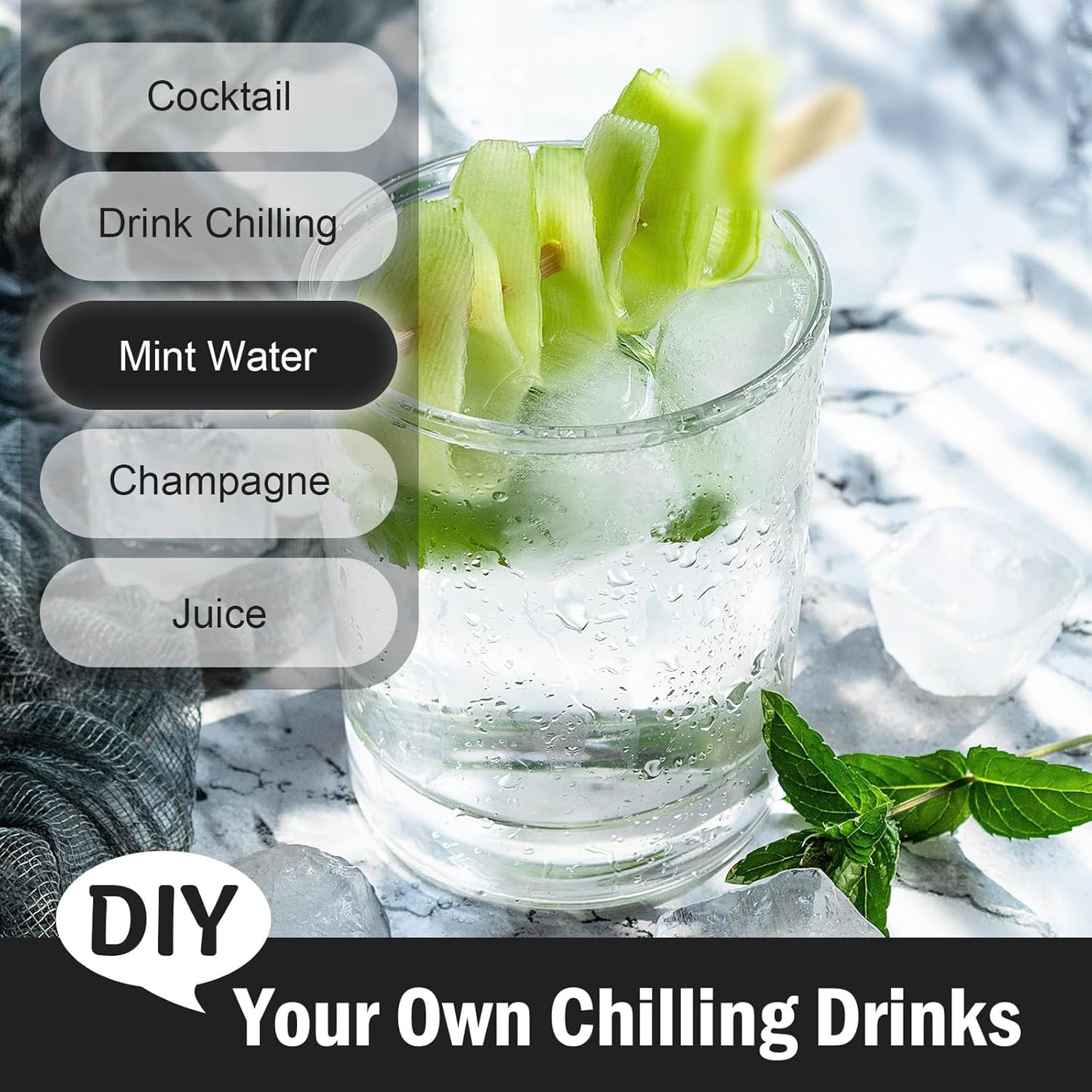 Silicone Ice Cube Trays by [Brand Name] - 5 Pack with Snap Lids & Push-Release Bottom | BPA-Free, Stackable Design
