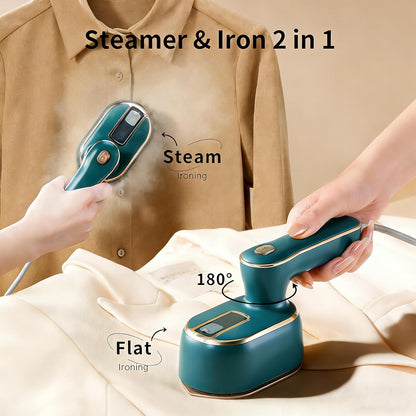 Travel Steamer for Clothes by [Brand Name] - 1000W Compact Mini Iron for Wrinkle Removal | Perfect for Travel, College, and Home