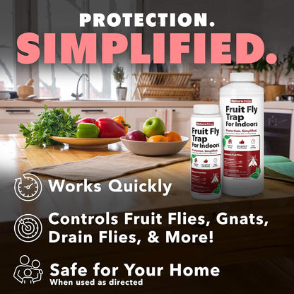 Skiennix Fruit Fly Trap - Effective Indoor Solution | 8oz Size for Maximum Catching Power