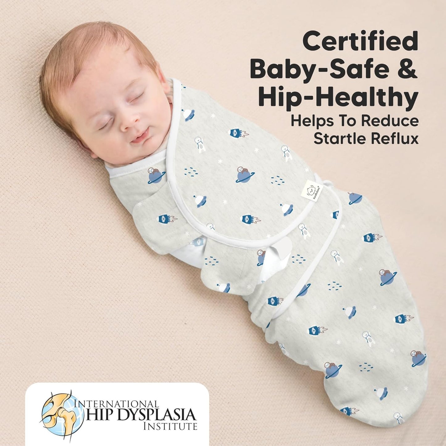 Skiennix Baby Swaddle Sleep Sacks - Soft & Durable 3-Pack for Newborns 0-3 Months | Easy Diaper Change