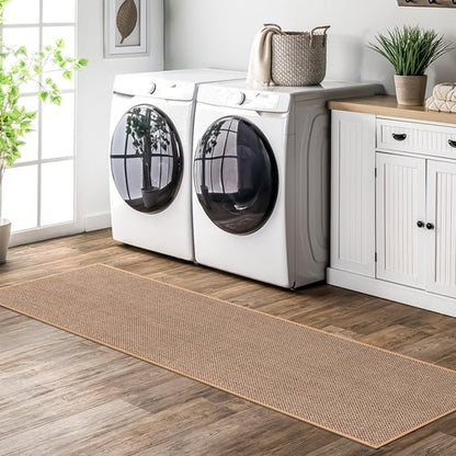 KIMODE Kitchen Runner Rugs 20"x70",Non-Slip Washable Runners for Kitchen Floor,Absorbent Beige Kitchen Mats for Floor,Farmhouse Hallway Runner Rug for Front Sink/Hallway/Laundry Room