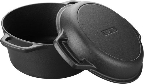 EDGING CASTING 5QT Pre-Seasoned Cast Iron Dutch Oven | Versatile Skillet Lid & Sourdough Baking Set