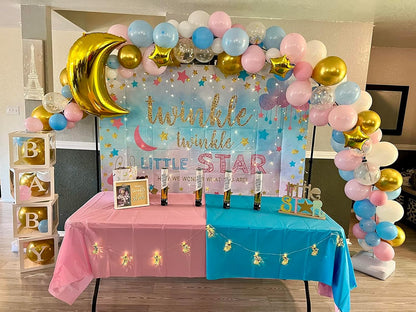 Pastel Pink Balloons by [Brand Name] - 150-Piece Set in 5", 10", 12", & 18" Sizes for Birthday Party Decor