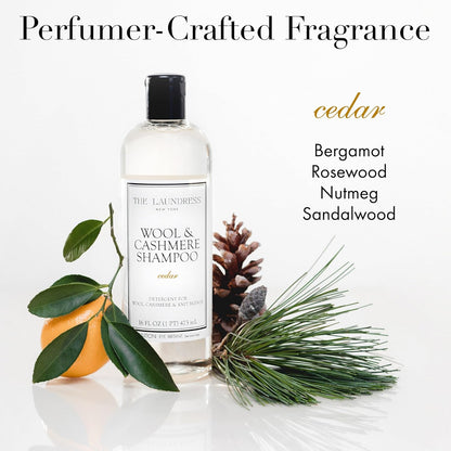 The Laundress Wool & Cashmere Shampoo - Concentrated Liquid Detergent for Delicate Fabrics | 31 Loads, Cedar Scent
