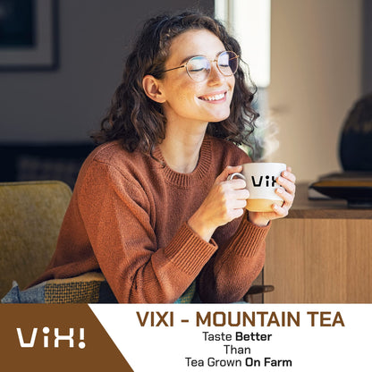 VIXI Black Tea Loose Leaf, (16.00 Oz), Vietnam's Mountain Tea, Bold Flavored, Taste Like Assam Tea, Dried Whole Full Large Leaves, Sugar Free, 100% Natural from Ancient Tea Tree