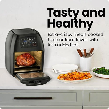 CHEFMAN Digital Air Fryer - Multifunctional 10L XL Capacity with 17 Touch Screen Presets | Black
