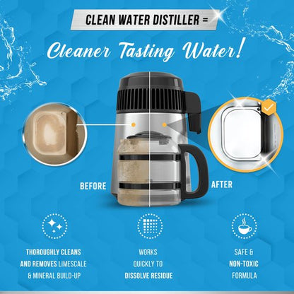 ACTIVE Distiller Descaler Citric Acid Cleaner - 2 Lb Bulk for Cleaning Water Distillers, Pure Citrus Acid Crystals Universal Residue Descaling Portable Distiller, Kettle, Boiler, Dispenser