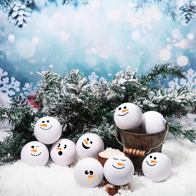 32 Pcs Snowman Stress Balls 2.5 Inch - Funny Xmas Play Toys (Variation of THIS listing: 32+2.5 Inch)