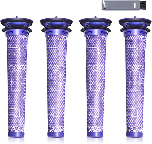 Dyson 4 Pack Replacement Pre-Filters | Enhance V8, V7, V6, SV04, DC58 Vacuum Performance