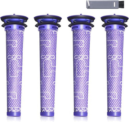 Dyson 4 Pack Replacement Pre-Filters | Enhance V8, V7, V6, SV04, DC58 Vacuum Performance