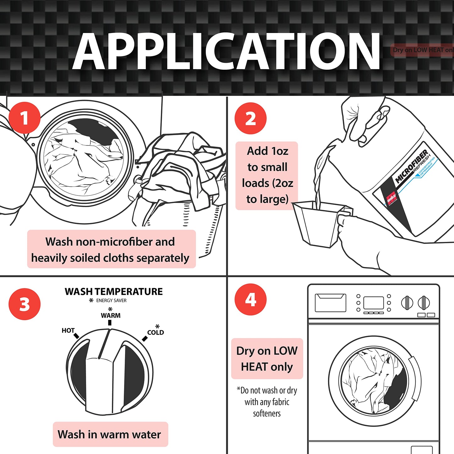 Malco Microfiber Refresh Concentrated Detergent – Heavy-Duty Microfiber Towel Cleaner/Specifically Designed to Clean, Restore and Preserve Towels / 1 Gallon (122801)