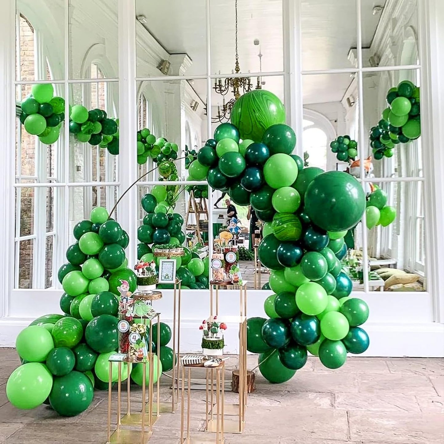 Awenztech Green Balloons - 12-Inch Latex Party Balloons | 50-Pack for Birthday & Baby Shower Decor