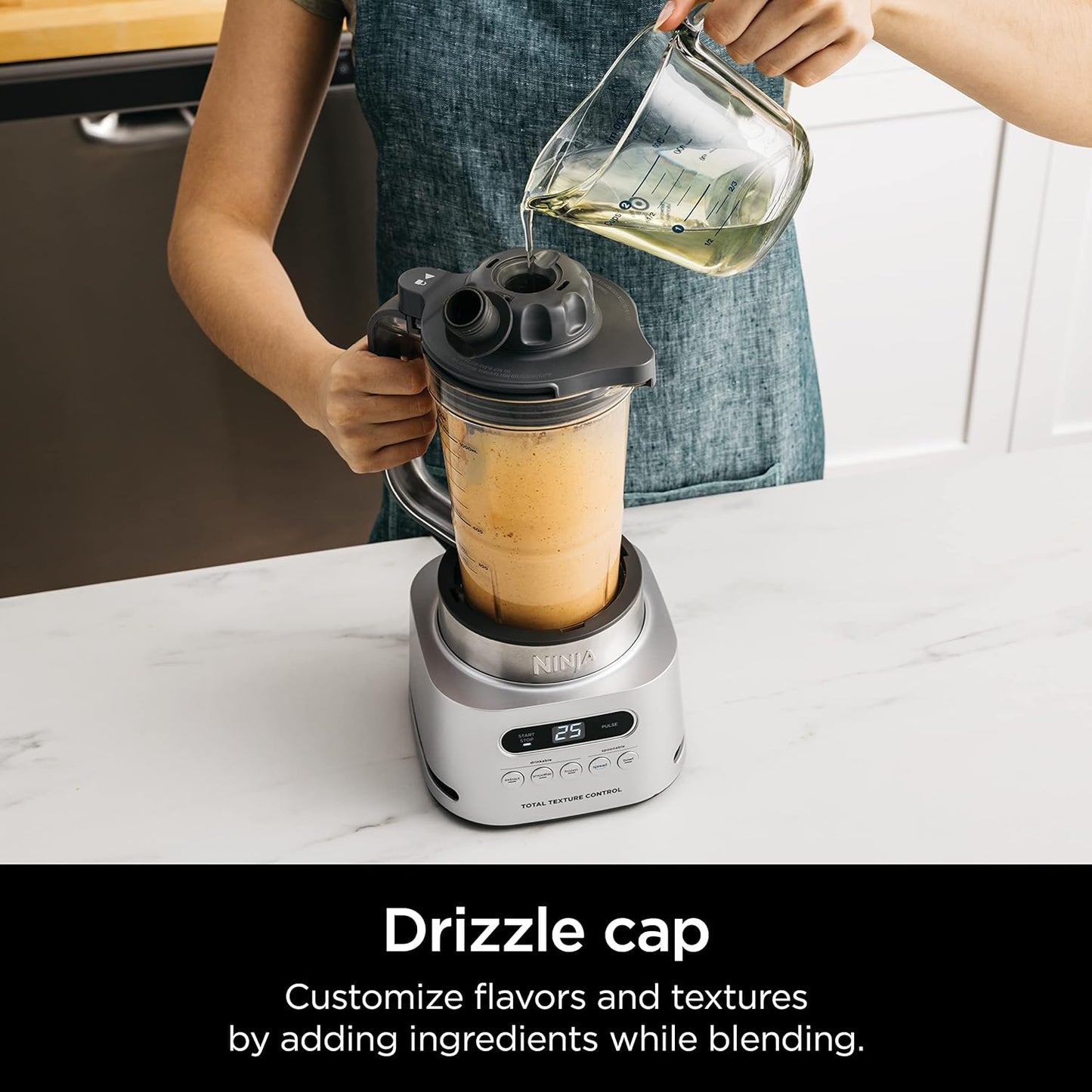 Ninja SS151 TWISTi Blender DUO - High-Speed 1600W Smoothie Maker with 34-Oz Pitcher & 2 To-Go Cups - Gray