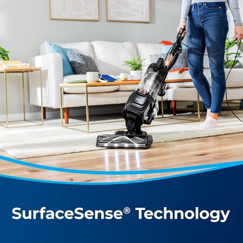 Bissell SurfaceSense Pet Upright Vacuum - Tangle-Free Brush Roll, LED Headlights & Lift-Off Technology