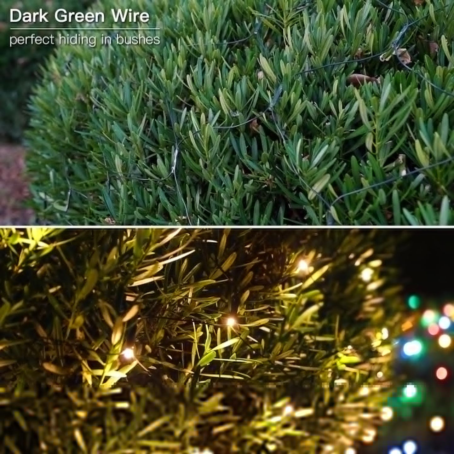 Suddus 360 LED Christmas Net Lights - Waterproof Connectable Green Wire for Outdoor Decoration | 12ft x 5ft