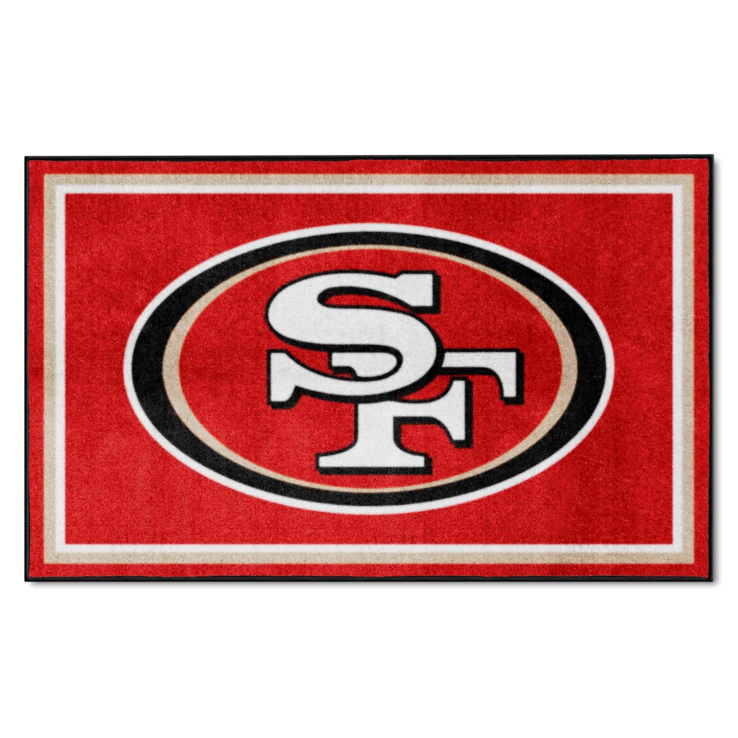 FANMATS - 6604 NFL San Francisco 49ers Nylon Face 4X6 Plush Rug 46"x72"