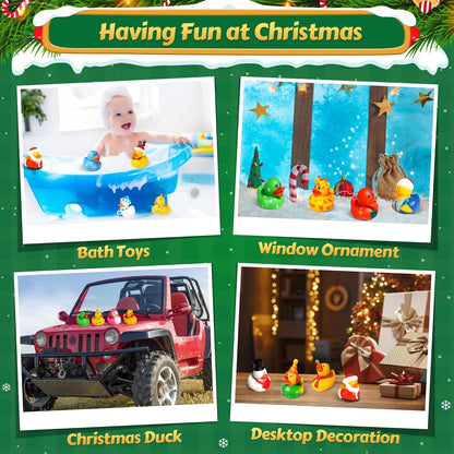 ZIZZ Advent Calendar 2025 | Christmas Rubber Ducks - 24 Days of Fun Countdown Gifts for Kids