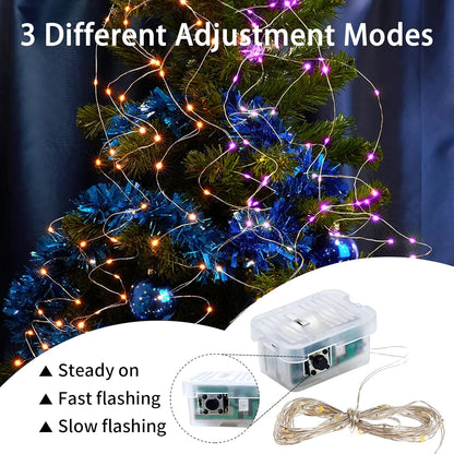 Skiennix 20 LED Fairy Lights - 7Ft Battery Operated Twinkle String Lights | Waterproof for Parties & Weddings