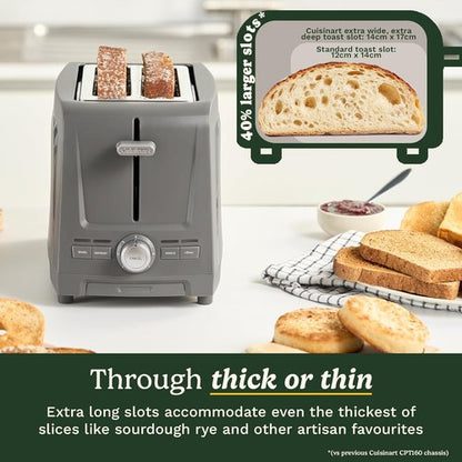 Cuisinart Core Collection 2-Slice Toaster - Extra-Long Slots for Artisan Bread | Bagel Setting & High-Lift Quickview™