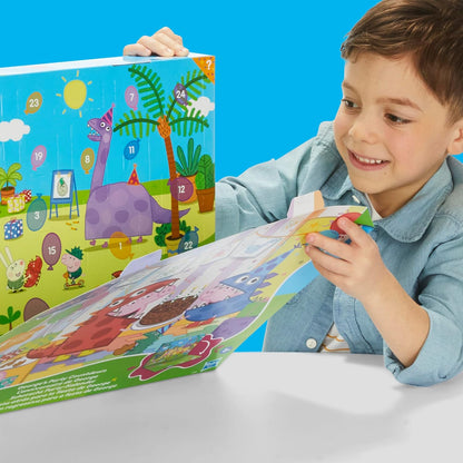 Peppa Pig Advent Calendar - George's Party with 24 Surprise Toys & Stickers | Perfect for Kids 3+
