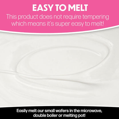 Sweet Shoppe Ultra White Melting Wafers - Premium White Chocolate for Dipping & Baking | 5 Pounds