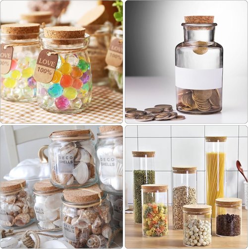 10 Pcs Tapered Cork Plugs, 1.5 to 1.9 Inch Diameter Cork Lids 2 Sizes Large Wooden Stoppers for Bar, Restaurant, Wine and Beer Making Craft, Jars, DIY Crafts, Bottles Ornaments