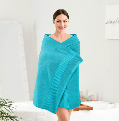 Utopia Towels Luxurious Bath Towels Set, 27 x 54 Inches 100% Ring Spun Cotton, 4 Pack Turquoise