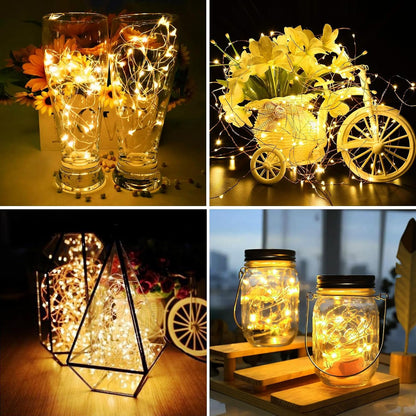 ZGWJ Fairy Lights - 8 Pack Battery Operated 7ft Mini LED String Lights | 3 Modes for DIY & Holiday Decor
