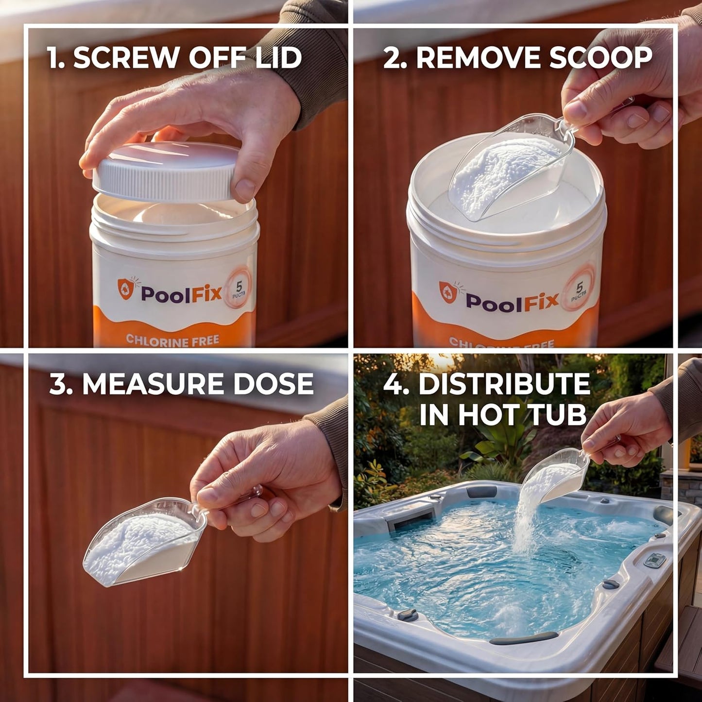Non-Chlorine Spa Shock - Chlorine-Free Hot Tub Oxidizer for Spas & Jacuzzis | 5 lb Container