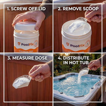 Non-Chlorine Spa Shock - Chlorine-Free Hot Tub Oxidizer for Spas & Jacuzzis | 5 lb Container