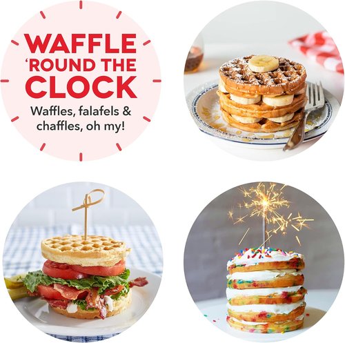 Dash Mini Waffle Maker - Compact Electric Waffle Iron with Nonstick Surface - Galaxy Print Design