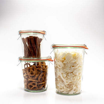Weck 743 Mold Jar - Versatile Glass Storage Container for Preserving Food | 1.5L Capacity
